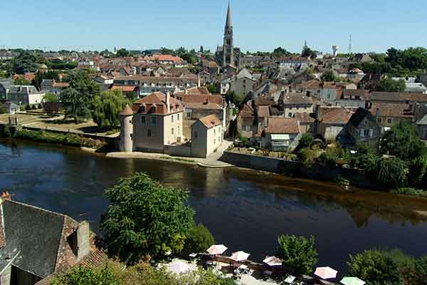 The Vienne town of Montmorillon, famous for its museums and bookshops