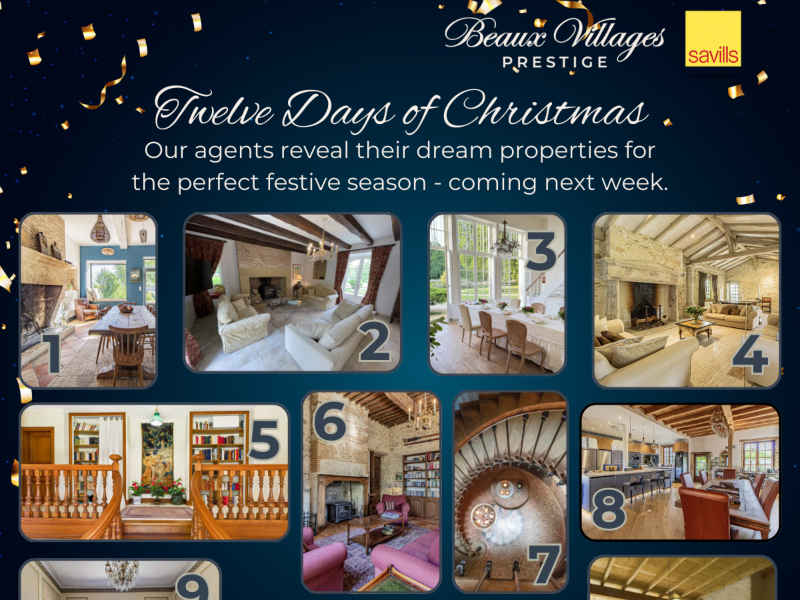 Châteaux, Manoirs and Luxury Homes: The Prestige Team’s Dream Christmas Properties