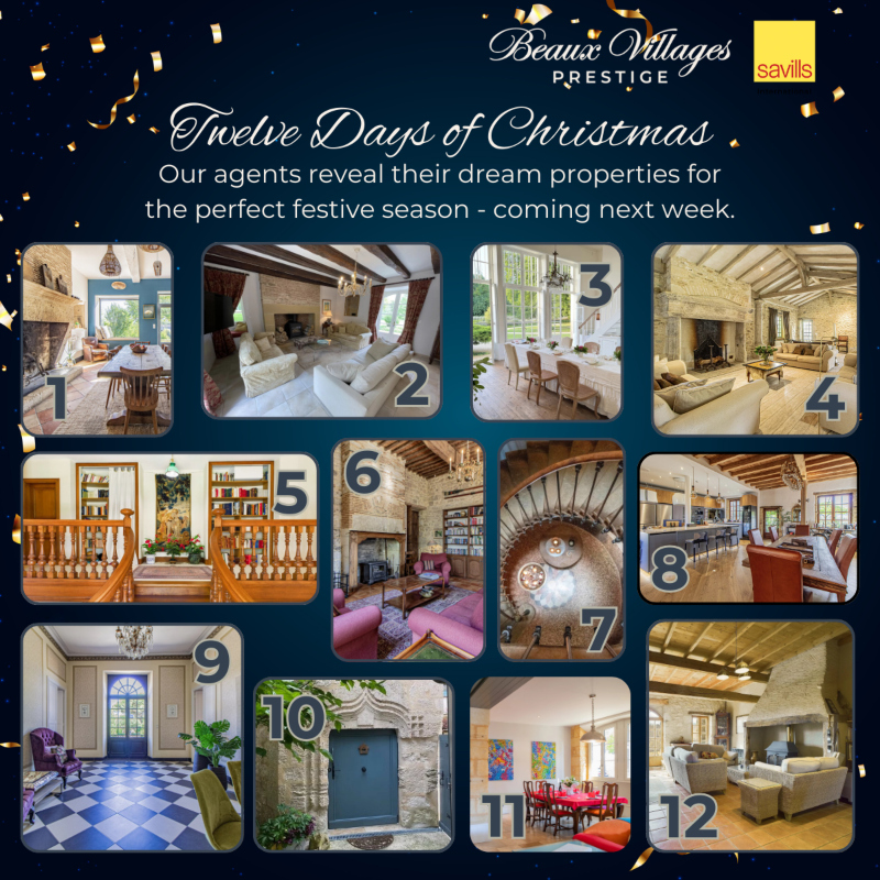 Châteaux, Manoirs and Luxury Homes: The Prestige Team’s Dream Christmas Properties